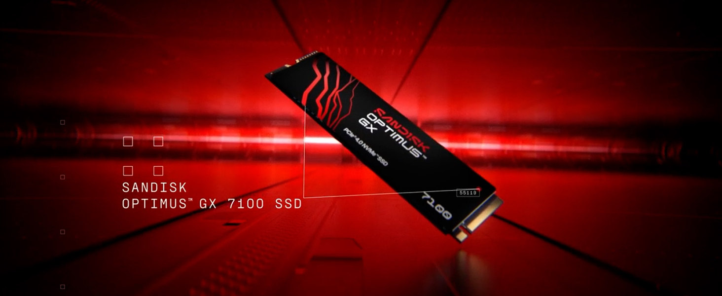 Amazon.com: SANDISK 4TB Optimus GX 7100 NVMe SSD - PCIe Gen 4, M.2